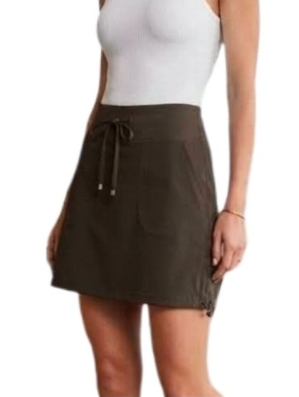 Green Tea Active Skort Drawstring Green Size M